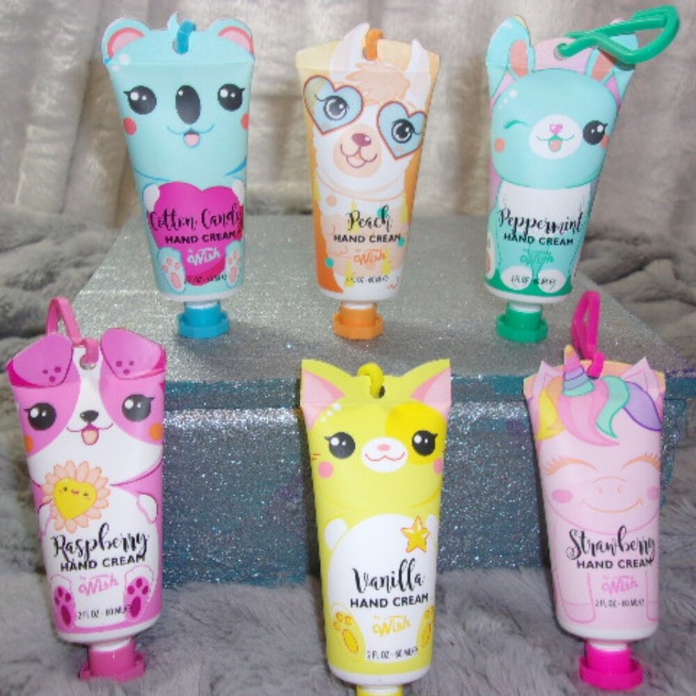M-72 NEW SEALED SET OF 6 WISH CHILDRENS SCENTED HAND CREAMS